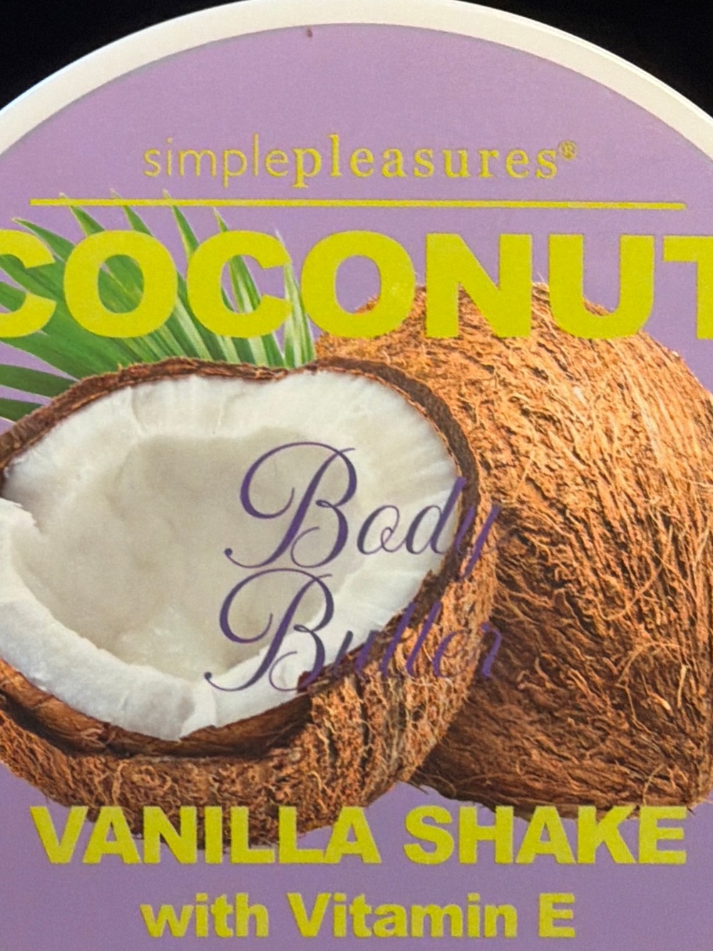 SimplePleasures Coconut Vanilla Shake Body Butter - Cream